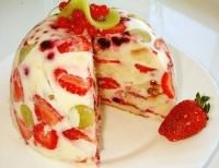 Низкокалорийный ягодно-фруктовый торт