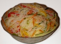 Салат Фунчоза с овощами