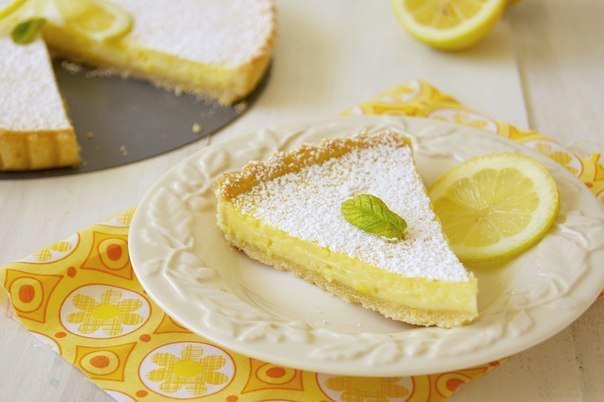 Французский лимонный тарт фото