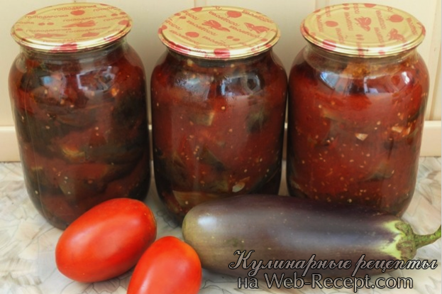 Баклажаны в томатном соусе фото