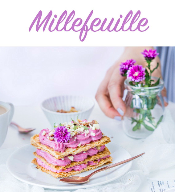 Millefeuille – французский десерт с ежевичным кремом